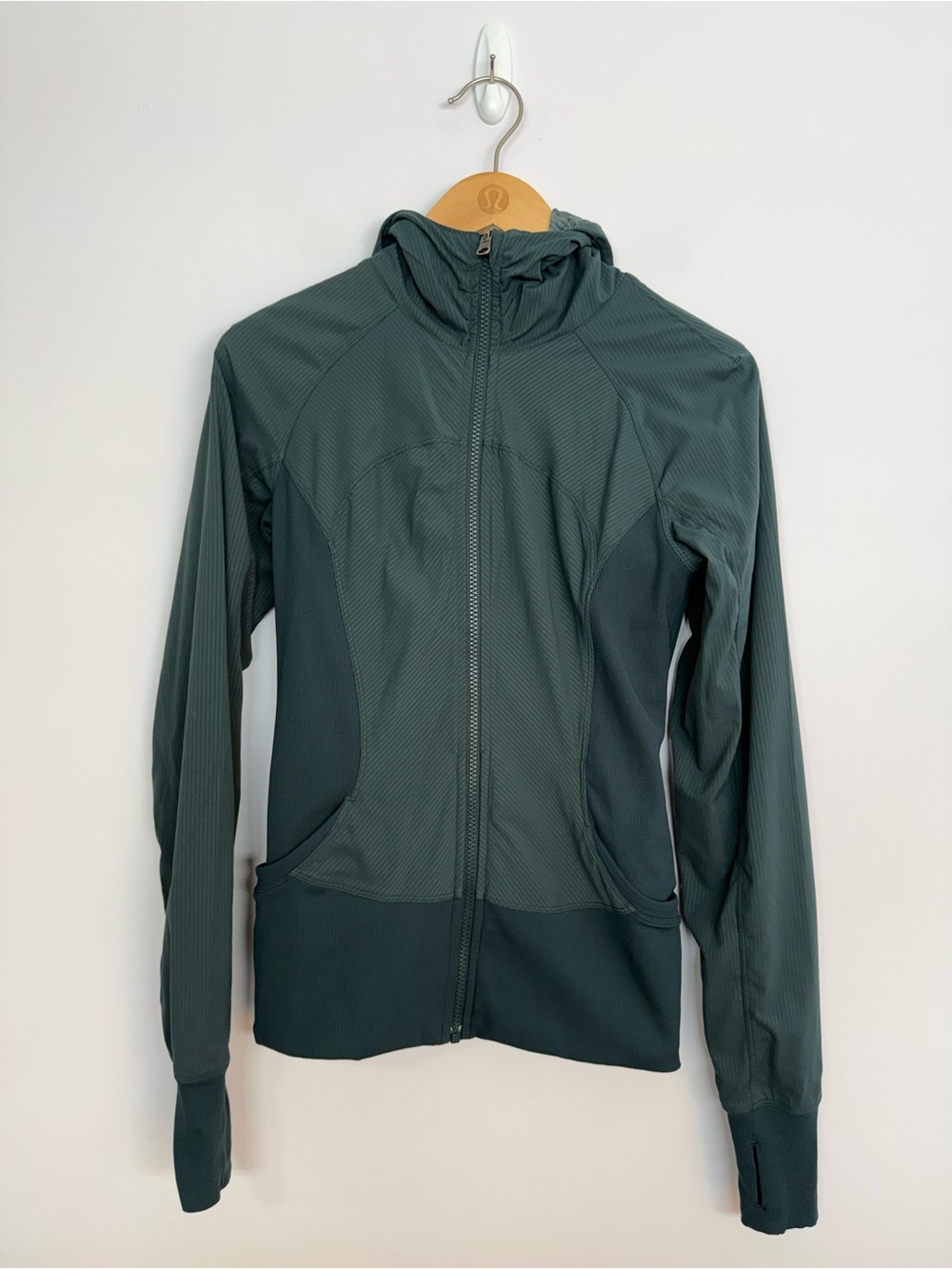 Lululemon In Flux Jacket Dark Fuel Size 6 Dark Teal Reversible